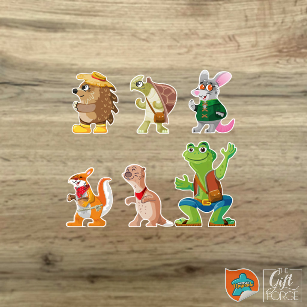 Meeple sticker set compatible with Everdell (base game + Pearlbrook)