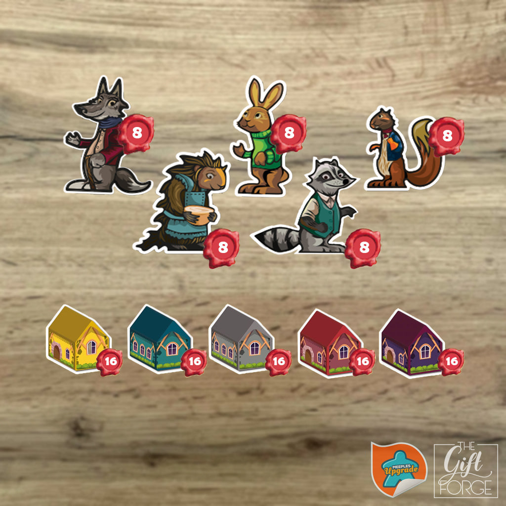 Meeple sticker set compatible with Creature Comforts
